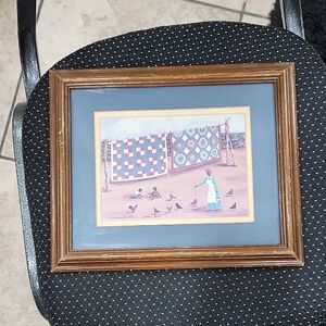 FRAMED FOLK ART PRINT by BONNIE BUTLER
